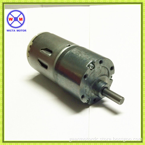 Reversible OD37mm gearbox 6mm diameter output shaft low noise 24v gearmotor